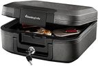 SentrySafe Dark Gray Fireproof and Waterproof Safe with Key Lock, Chest Lock Box with Carrying Handle for Travel, 0.28 Cubic Feet, 6.6 x 15.4 x 14.3 Inches, CFW20201