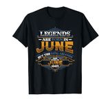 Legends Are Born In June 1965 Mens 59th Birthday T-Shirt