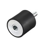 uxcell M6 Male Female Rubber Mounts, Shock Absorber, for Motor Generator Compressor Garage Reverse Osmosis Pump Impact Air Generator Car Bobbins, D25mmxH25mm