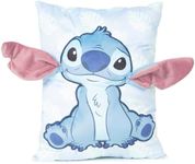 Jay Franco Disney Lilo and Stitch 3D Snuggle Pillow - Super Soft Blue Plush Pillow - Measures 15 Inches