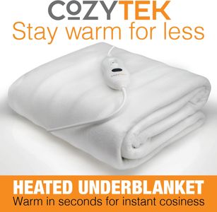Cozytek Double Electric Blanket – 135x120cm Heated Throw