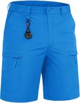 TACVASEN Mens Summer Shorts Waterproof for Golf Tactical Fishing Casual with 5 Zipper Pockets Quick Dry Lightweight Mens Cargo Shorts Azure Size 38