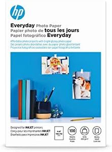 HP Everyday Photo Paper, Glossy, 4x6 in, 100 sheets (CR759A), Pack of 1