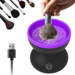 MAYCREATE® Electric Makeup Brush Cleaner Machine, Silicone Makeup Brush Cleaning Cup, Portable USB Automatic Spinner Cleaner for All Size Brushes