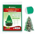 VicMore Green Christmas Tree Removal Bag Extra Large 9 Feet Tall by 6 Feet Wide Tree Storage Bag Waterproof & Dustproof Tree Bag Tree Disposal Bag Queen Size Mattress Bag Green