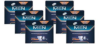 TENA for Men Level 3 – Insoles for Men with Medium – Bladder Control Formula – 6 Packs of 8)