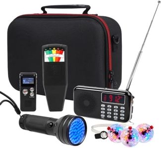 8 Pcs Ghost Hunting Equipment Kit, All-in-One Ghost Hunting Kit for Paranormal Research, Ghost Investigation Equipment with EMF Meter, EVP Recorder, Spirit Box, UV Light, 3 Cat Balls, Carrying Bag