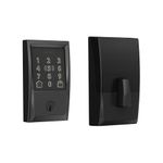 SCHLAGE BE499WB CEN 622 Encode Plus Smart Wifi Deadbolt Lock, Matte Black