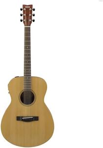 YAMAHA FSX400 Acoustic-Electric Guitar – Compact Concert Body, Scale 25", Slim String Spacing, Scalloped Bracing, System-75 Preamp with Pickup and Tuner – Natural Satin