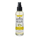 J.R. Watkins Lemon Cream Natural Hydrating Body Oil Mist, Moisturizing Body Oil Spray for Glowing Skin, USA Made and Cruelty Free, 177 Milliliters