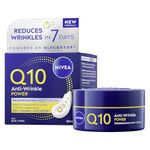 NIVEA Q10 Anti-Wrinkle Power Regenerating Night Cream (50ml), Hydrating Night Face Moisturiser to Reduce Lines and Wrinkles, Anti Wrinkle Face Cream for Firmer Skin in 7 Days