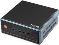 Trycoo Mini PC AMD Ryzen 5 5500U(4.0GHz) Mini Processors 16GB DDR4 RAM 512GB SSD Micro PC Support 4K@60Hz Triple Output WiFi6 BT5.2 Dual RJ45 USB3.2 Mini Desktop Computer