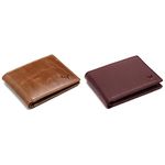 NAPA HIDE Leather Men Wallet (Brown)