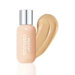 FLiCKA Tomato Liquid Foundation for Face Makeup 30ml | Light to Medium to Buildable Coverage | Moisturizing, Lightweight & Long Lasting | All Skin Types | 01 Ivory