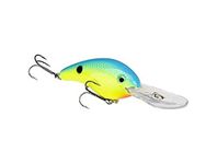 Strike King (HC5XD-561) Promodel Crankbait S5XD Fishing Lure, 561 - Chartreuse/Powder with Blue Back, 5/8 oz, Unique Curved Bill and Balance