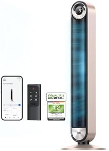 Dreo 25dB Smart Leiser Turmventilator mit Kühlung, 106cm WiFi Alexa Tower Fan, 90grad oszillierender Ventilator, Fernbedienung 9-Geschwindigkeit 4 Modi 12 Std Timer Sprachsteuerung, Sternenlicht