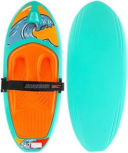 Swonder Water Sports Kneeboard for Boating, 52''L x 21''W Knee Board with Hook for Kids & Adults, Waterboarding, Knee Surfing