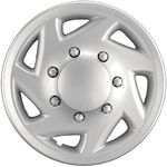 Hubcaps.com - Premium Quality 16" Silver Hubcap/Wheel Cover fits Ford Van, One Piece Heavy Duty Construction (ONE Single Hubcap)