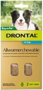 Drontal Allwormer Chewables for Dogs Up to 10Kg Aqua 2 Chews