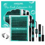 Lash Extension Kit 280Pcs Individual Lashes Clusters Kit,Including Bond And Seal,Eyelash Remover For Eyelashes Extensions,and Applicator Tool For False Eyelash Cluster set (60D+80D,D-Mix8-16mm Set)