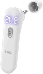 FDK Ear Thermometer for Adults and Kids, FSA Eligible Digital Accurate Ear and Forehead Thermometer Medical Grade with Fever Alarm, 1 Second Fast Reading LED Clear Display Silent Mode