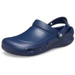 Crocs Unisex-Adult Bistro Clog, Slip Resistant Work Shoe, Navy, 11 Women/9 Men