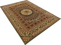 anas carpet Kashmiri Traditional Persian Design Carpet for Your Living Room and Bedroom Size 4 X 6 feet Color-Multi