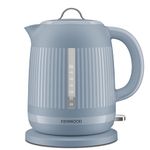 Kenwood Dawn Electric Kettle, 360° Swivel Base, Water Level Indicator, Cord Storage, Boil-Dry Protection, Removeable Filter, Capacity 1.7L, ZJP09.000BL, 3000W, Stone Blue