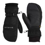 Carhartt Men's WP Waterproof Insulated Mitt Cold Weather Gloves, Black, S