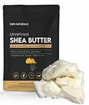 Unrefined African Shea Butter - 454g - (1 LB) Bar - Ivory, 100% Pure & Raw - Moisturizing and Rich Body Butter for Dry Skin - Suitable for All Skin Types - Use Alone or in DIY Whipped Body Butters