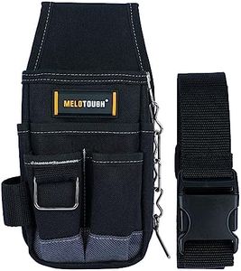 MELOTOUGH Small Tool Pouch, Pocket Tool Pouch Tool Belt Pouches with Belt Clip Utility Mini Tool Organizer Pouch for Electrician, Carpenter, Construction, Technician