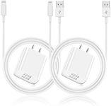 iPhone Charger and Wall Plug, 2Pack 6ft Lightning Cable Cord with Fast Dual Port USB Charging Adapter Block Box for Apple iPhone 14 Pro Max/13 Pro/12 Mini/11/XR/X/XS Max/8/7/6S Plus/SE/5C/iPad