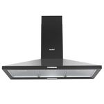 COMFEE' 90 cm Chimney Cooker Hood PYRA17B-90 Extractor Hood with LED and Recirculating & Ducting System Wall Mounted Range Hood 900 mm Extractor Fan - Black