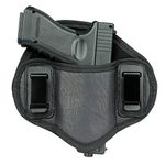 Gexgune Hunting Gun Holster Concealed Carry Holsters PU Leather Metal Clip Gun for Pistol G1ock 17 19 23 32 (Right Hand)