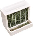Rabbit Hay Feeder,Guinea Pig Hay Feeder，for Bunny, Guinea Pigs,Chinchillas, Anti-Waste, with lid, Straw Box, Anti-Pick, Straw Basket,Large Capacity hay Box， Bunny Supplies (with lid and Trough)