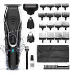 WAHL Aqua Blade 10 in 1 Multigroomer, Beard and Body Trimmers Men, Stubble Trimming, Body Shaving, Faceand Body Grooming, Fully Washable, Male Set, Black