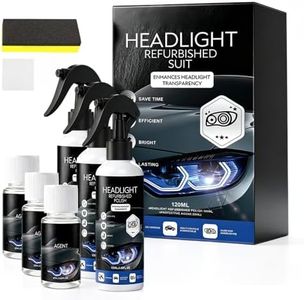 Automotive Headlight Restoration Spray for Yellowed Oxidized Lenses，3 PCS