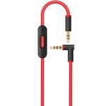 Replacement Inline Remote Mic Extension Audio Cable Cord for Monster Beats by Dr Dre Solo Solo HD Studio Wireless Pro Detox Mixr Executive Pill Headphones (Black-red)