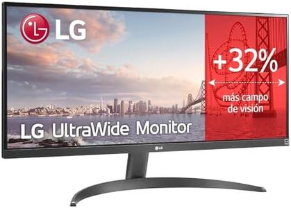 LG UltraWide™ 29WQ60A-B Ecran PC Ultra Large 29" - Dalle IPS résolution UWFHD (2560x1080), 5ms GtG 100Hz, HDR 10, sRGB 99%, AMD FreeSync, inclinable, USB-C, Haut-parleurs intégrés