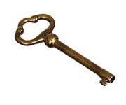 KY-2AB Antique Brass Plated Hollow Barrel Skeleton Key (Pack of 1)