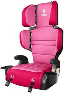 Diono Connect3 RXT 2-in-1 High Back Booster, Slim Fit 3-Across in Many Mid-Sized Sedans and SUVs, for Children from 40-120 lbs., Lightweight with Latch, Pink Cotton Candy