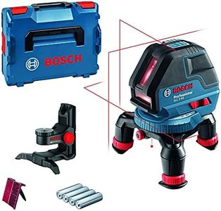 Bosch Professional Laser Level GLL 3-50 (red laser, interior, working range: 10 m, 4 x battery AA, turning mount, BM1 mount, L-BOXX)