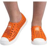 Cressi Unisex Child Pulpy Shoes Silicone Water Swimming Beach Shoes for Adults and Kids - Orange/White, 34 EU (2 UK)