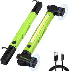 Ropelux Work Light 3rd Gen, 3200LM Ultra Bright Mechanic Under Hood Lights with 6000mAh, Rechargeable Portable Magnetic Trouble Lighting Bar with Hooks for Car Repair, Inspection, Emergency, Tool Gift