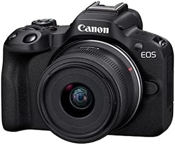 Canon EOS R50 Mirrorless Camera with RF-S 18-45mm f/4.5-6.3 is STM Lens