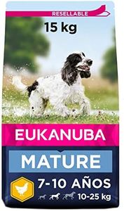 EUKANUBA Alimento seco para perros maduros de raza mediana, rico en pollo fresco 15 kg