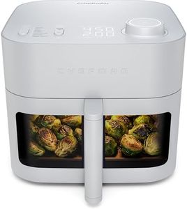 Chefman Crispinator Air Fryer 7-in-1 with 8 Qt Capacity, 450°F Max Temp & TurboFry Pro Technology for Fast, Even Results, Bake, Broil, Dehydrate, Viewing Window, Nonstick Ceramic-Coated Basket