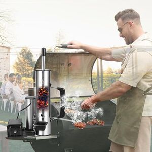 EUTRKei Smoke Tube for Pellet Smoker, Smoke Generator with Air Pump - Continuous Billowing Smoke, Hot or Cold Smoking, for Any Grill or Smoker, Automatic Grill Accessories to Provide Smoking