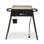 Country Smokers CSGDL0370 Horizon Series, Plains 2-Burner Portable Gas Griddle, Black