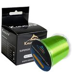 Kmucutie Fishing Line, Monofilament Fishing Line 300 Yds Ultimate Strength, Shock Absorber, Suspend in Water, Knot Friendly - Mono Fishing Line 10-40LB (Green, 20LB/0.38MM/300YDS)